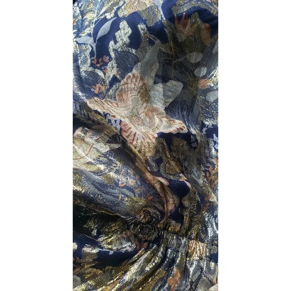 J.Crew Collection one-shoulder silk-Lurex® dress in lily s…